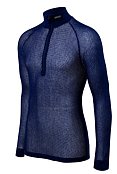 rolák BRYNJE SUPER THERMO ZIP POLO SHIRT W/INLAY navy XS