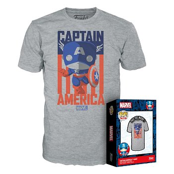 Marvel POP! Tees T-Shirt Captain America