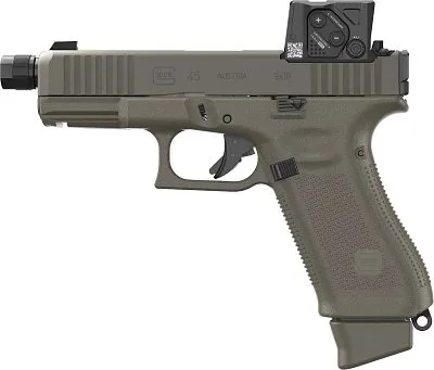 Pistole GLOCK 45 A-Cut Hunter Edition s Aimpoint COA (3,5MOA) závit M13,5 LH r. 9mm Luger