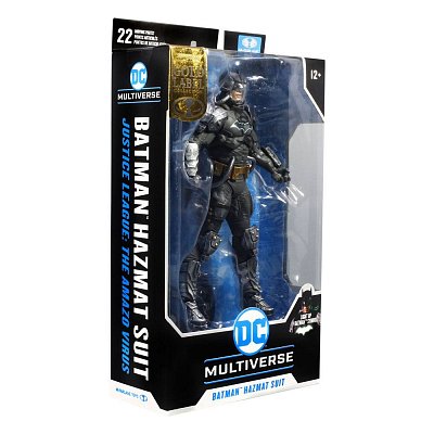 DC Multiverse Actionfigur Batman Hazmat Suit Gold Label Light Up Batman Symbol 18 cm