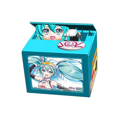 Hatsune Miku GT Project PVC Spardose mit Sound Racing Miku 2021 Ver. Chatting Bank 007 12 cm