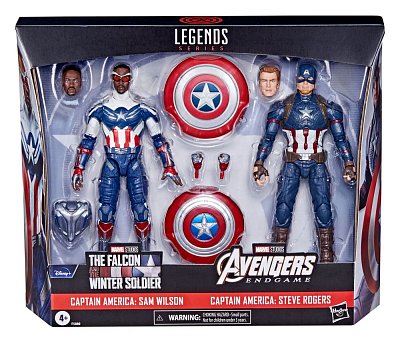 Marvel Legends Actionfiguren 2er-Pack 2022 Captain America: Sam Wilson & Steve Rogers 15 cm