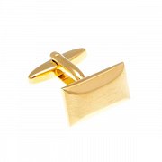 Decentní manžetové knoflíčky ve zlaté barvě s efektem lesk a mat