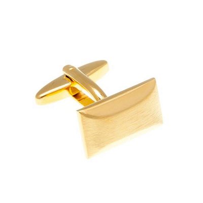 Decentní manžetové knoflíčky ve zlaté barvě s efektem lesk a mat