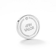 Stříbrná ozdoba do klopy 4FIN Valor vyrobená na zakázku