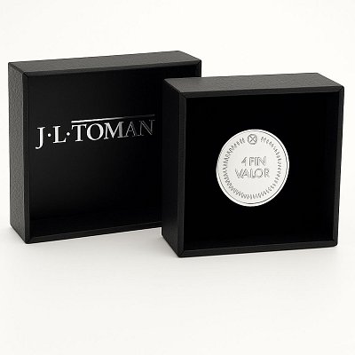 Stříbrná ozdoba do klopy 4FIN Valor vyrobená na zakázku