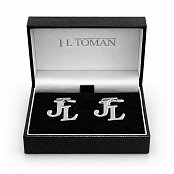 Manžetové knoflíčky s monogramem JL č. 10 vyrobené na zakázku