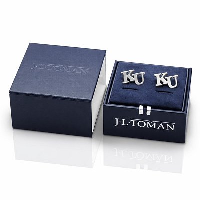 Manžetové knoflíčky s monogramem KU č.6 vyrobené na zakázku