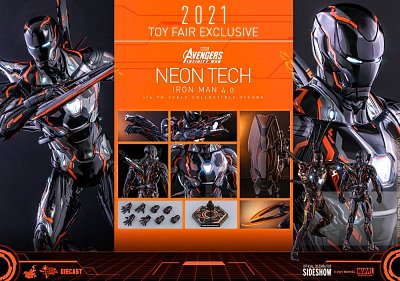 Avengers: Infinity War Action Figure 1/6 Iron Man Neon Tech 4.0 2021 Toy Fair Exclusive 32 cm