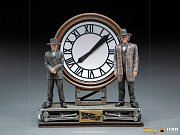 Back to the Future III Deluxe Art Scale Statue 1/10 Marty and Doc at the Clock 30 cm