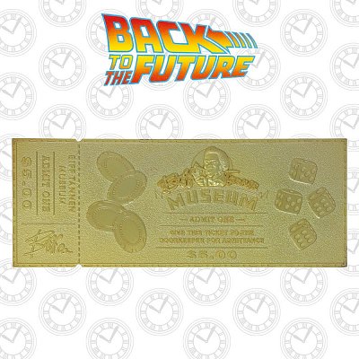 Back To The Future Replica Gyrosphere Collectible Ticket (gold plated)