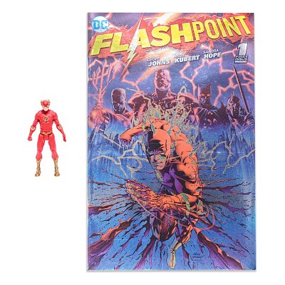 DC Direct Page Punchers Action Figure The Flash (Flashpoint) Metallic Cover Variant (SDCC) 8 cm