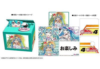 Hatsune Miku GT Project PVC Talking Coin Bank Racing Miku 2021 Ver. Chatting Bank 009 12 cm