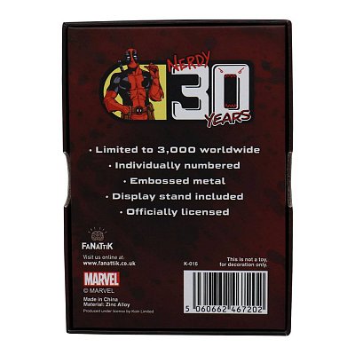 Marvel Ingot Deadpool Anniversary Limited Edition