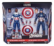 Marvel Legends Action Figure 2-Pack  2022 Captain America: Sam Wilson & Steve Rogers 15 cm