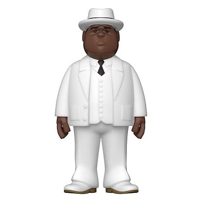 Notorious B.I.G. Vinyl Gold Figure Biggie Smalls White Suit 13 cm