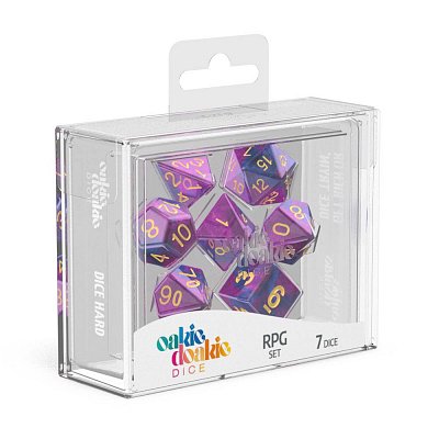 Oakie Doakie Dice RPG Set Gemidice - Amethyst (7)