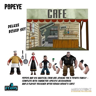 Popeye 5 Points Action Figures Deluxe Box Set 9 cm