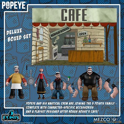 Popeye 5 Points Action Figures Deluxe Box Set 9 cm