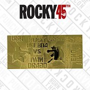 Rocky IV Replica East vs. West Fight Ticket (gold plated)