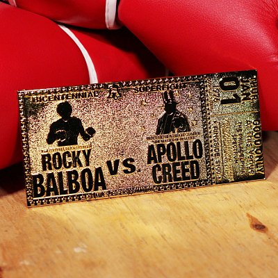 Rocky Replica 45th Anniversary Bicentennial Superfight Ticket (gold plated)