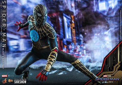 Spider-Man: No Way Home Movie Masterpiece Action Figure 1/6 Spider-Man (Black & Gold Suit) 30 cm