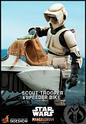 Star Wars The Mandalorian Action Figure 1/6 Scout Trooper & Speeder Bike 30 cm