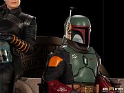 Star Wars The Mandalorian Deluxe Art Scale Statue 1/10 Boba Fett & Fennec on Throne 23 cm