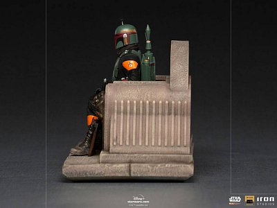 Star Wars The Mandalorian Deluxe Art Scale Statue 1/10 Boba Fett on Throne 18 cm