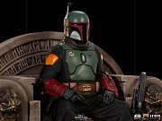 Star Wars The Mandalorian Deluxe Art Scale Statue 1/10 Boba Fett on Throne 18 cm