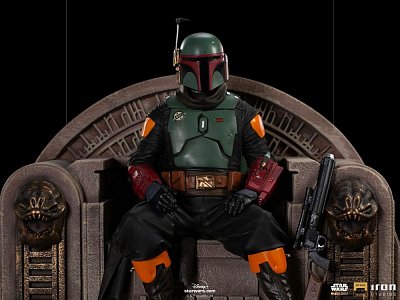 Star Wars The Mandalorian Deluxe Art Scale Statue 1/10 Boba Fett on Throne 18 cm