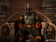 Star Wars The Mandalorian Deluxe Art Scale Statue 1/10 Boba Fett on Throne 18 cm