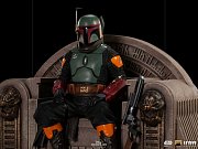 Star Wars The Mandalorian Deluxe Art Scale Statue 1/10 Boba Fett on Throne 18 cm