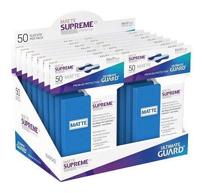 Ultimate Guard Supreme UX Sleeves Standard Size Matte Royal Blue (50)