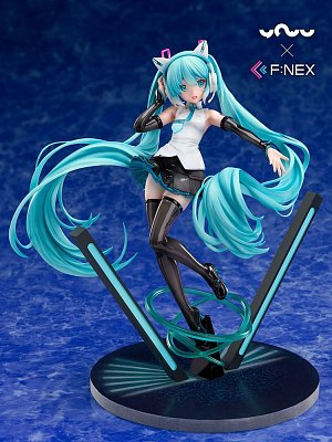 Vocaloid PVC Statue 1/7 Miku Hatsune Cat Ear Headphone Ver. 25 cm