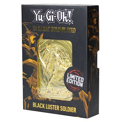 Yu-Gi-Oh! Replica Card Black Luster Soldier (gold plated)