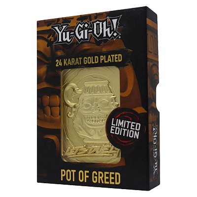 Yu-Gi-Oh! Replica Card Pot of Greed (gold plated)