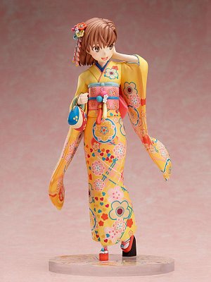 A Certain Scientific Railgun T PVC Statue 1/7 Mikoto Misaka Furisode Version 24 cm