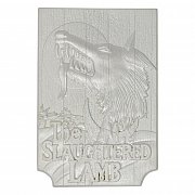 American Werewolf Replik Metallbarren Slaughtered Lamb Pub Sign (versilbert)