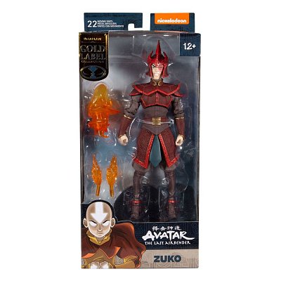 Avatar - Der Herr der Elemente Actionfigur Prince Zuko Helmeted (Gold Series) 18 cm