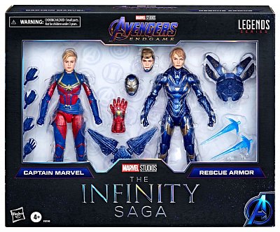 Avengers: Endgame Marvel Legends Actionfiguren 2021 Captain Marvel & Rescue Armor 15 cm - Beschädigte Verpackung