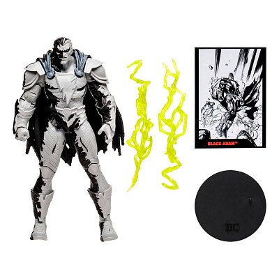 DC Direct Page Punchers Actionfigur & Comic Black Adam (Line Art Variant) 18 cm