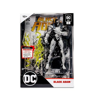 DC Direct Page Punchers Actionfigur & Comic Black Adam (Line Art Variant) 18 cm