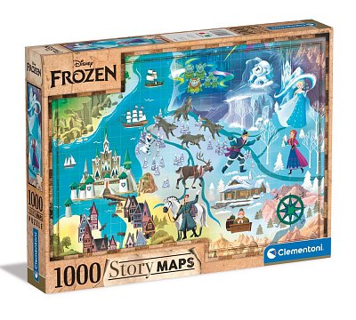 Disney Story Maps Puzzle Die Eiskönigin (1000 Teile)