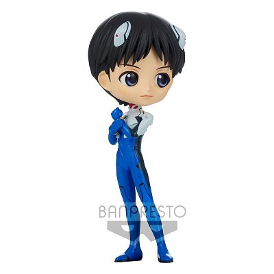 Evangelion: New Theatrical Edition Q Posket Minifigur Shinji Ikari Plugsuit Style Ver. A 14 cm