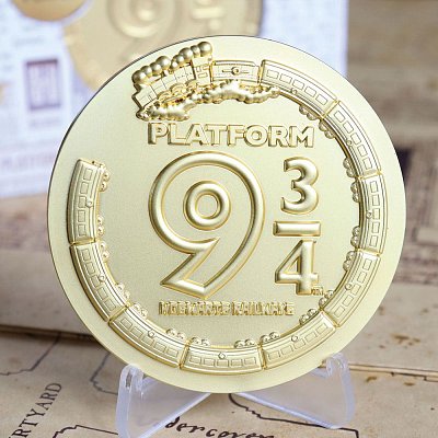 Harry Potter Medaille Platform 9 3/4 Limited Edition (vergoldet)