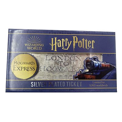 Harry Potter Replik Hogwarts Train Ticket Limited Edition (versilbert)