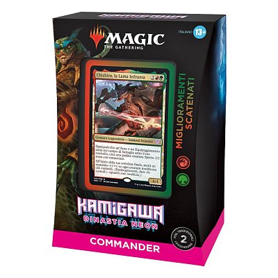 Magic the Gathering Kamigawa: Neon Dynasty Commander-Decks Display (4) italienisch