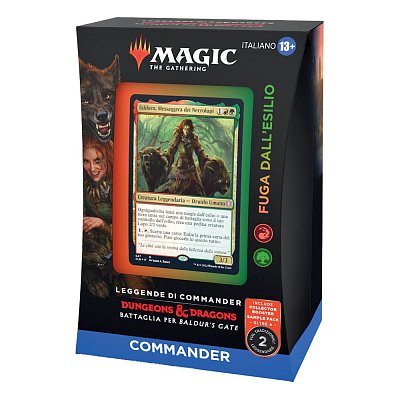 Magic the Gathering Leggende di Commander: Battaglia per Baldur\'s Gate Commander-Decks Display (4) italienisch