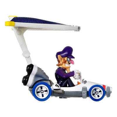 Mario Kart Hot Wheels Diecast Modellautos 3er-Pack 1/64 Yoshi, Waluigi, Mario